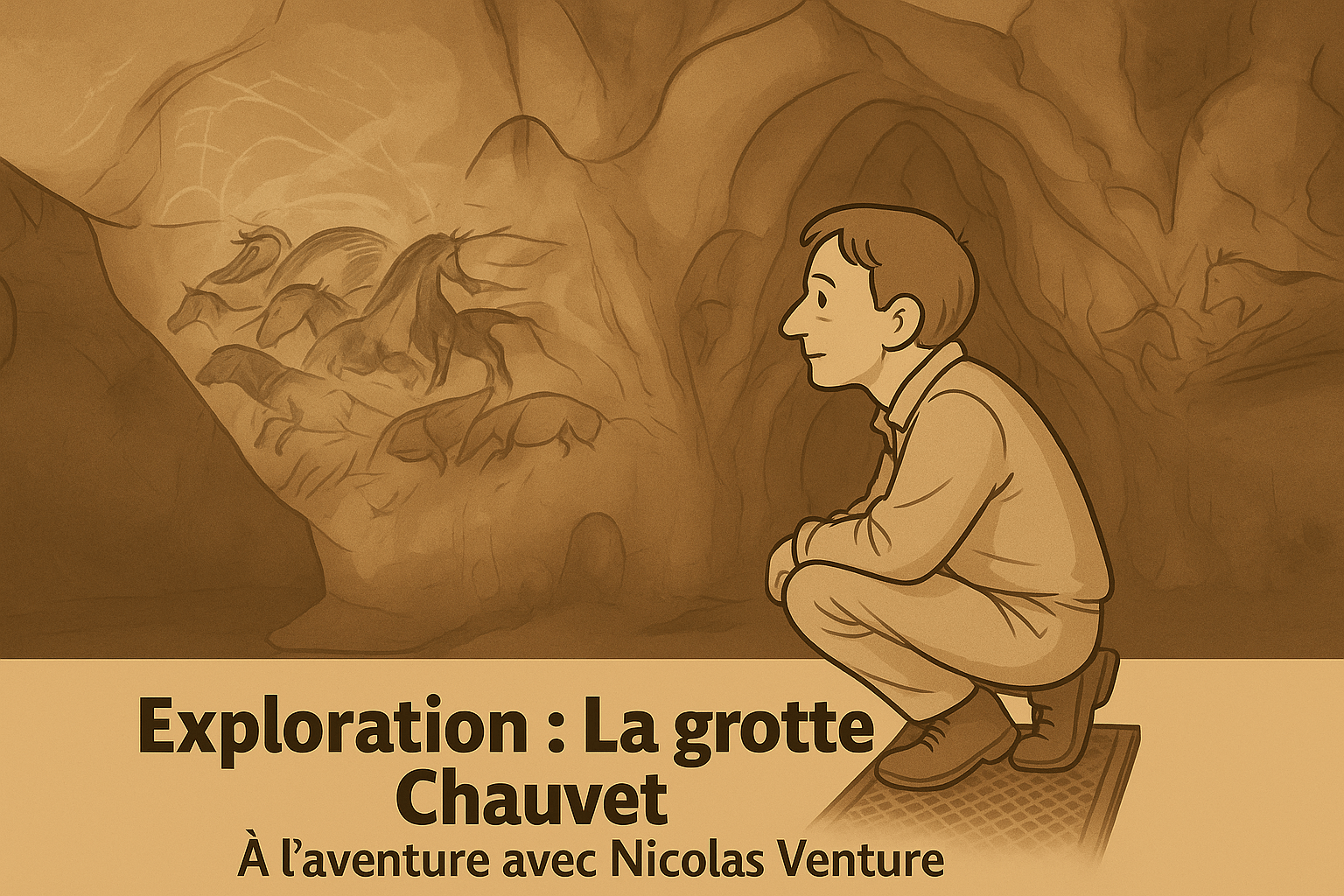 Exploration de la grotte Chauvet 1